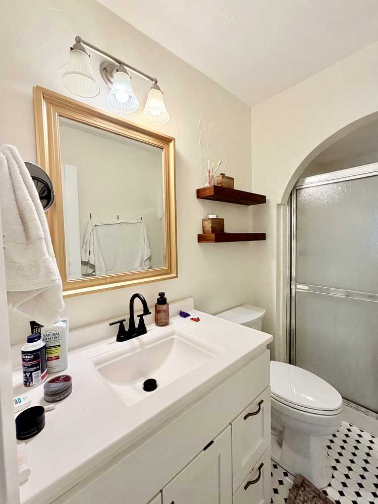 Full bath remodel - vanity - before